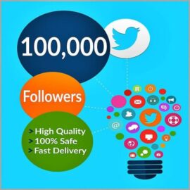 100000 twitter followers