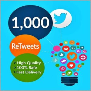 1000 Twitter Retweets