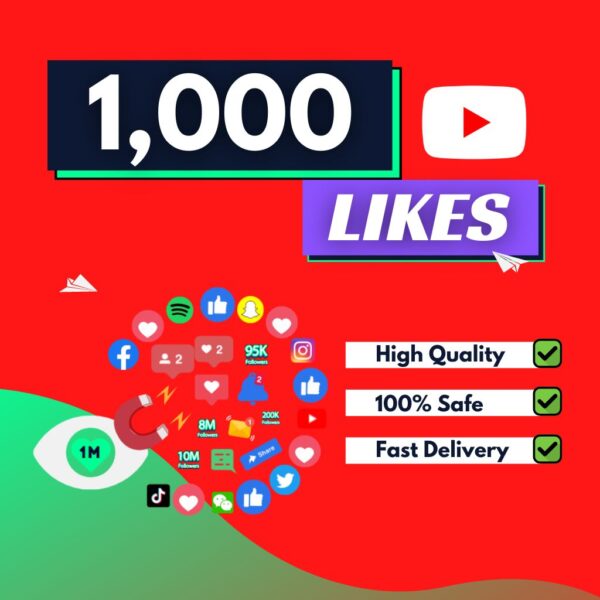 Buy 1,000 YouTube Likes