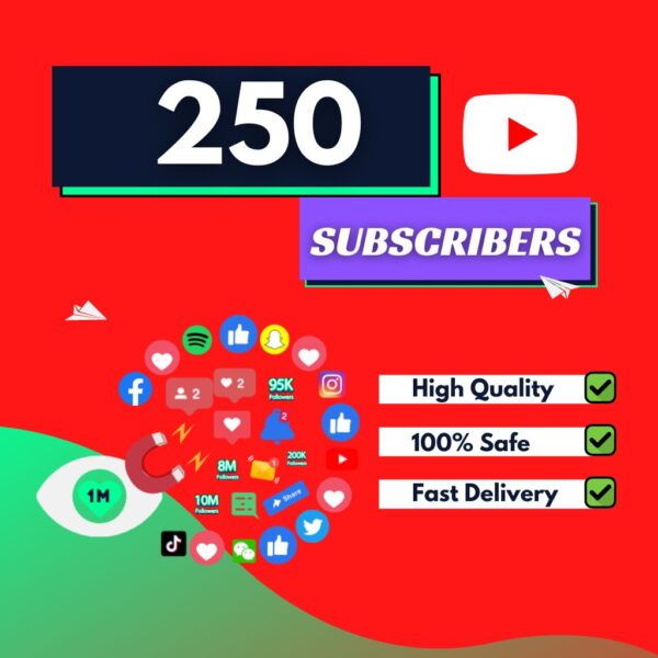 250 YouTube Subscribers