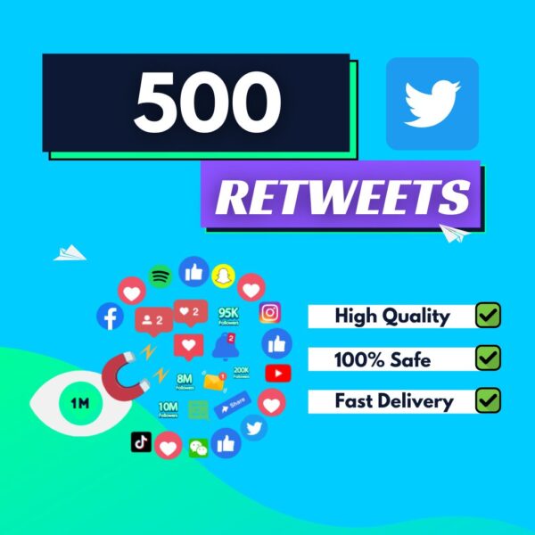 500 Twitter Retweets