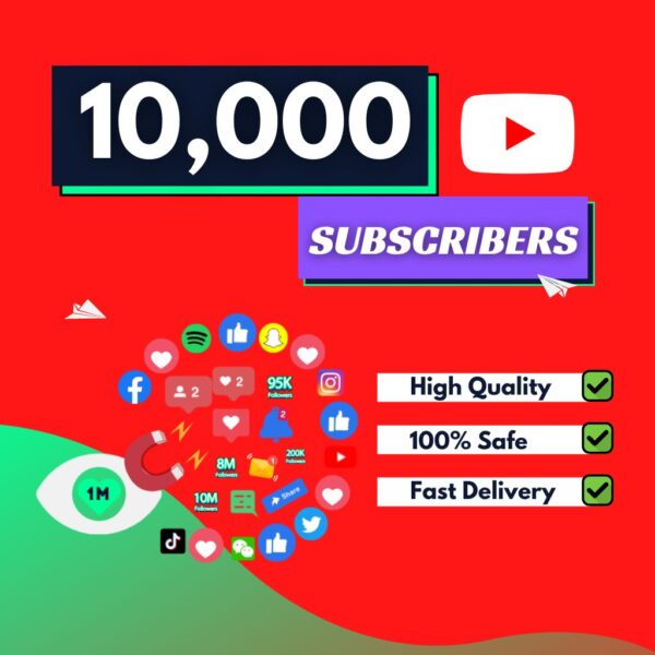 10000 YouTube Subscribers