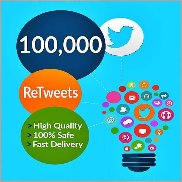100000 Twitter Retweets