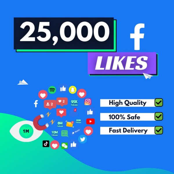 buy 25000 facebook likes