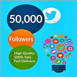 50000 twitter followers