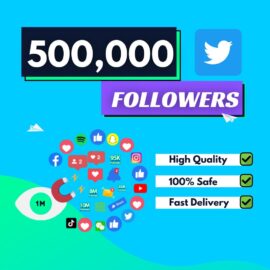 500000 twitter followers