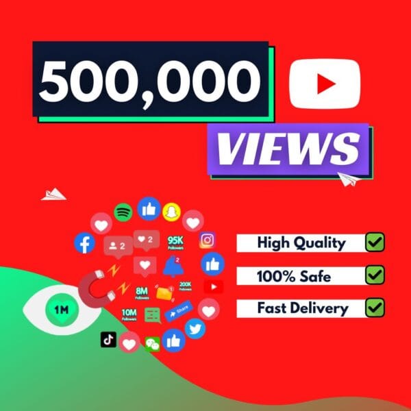 Buy 500000 YouTube Views