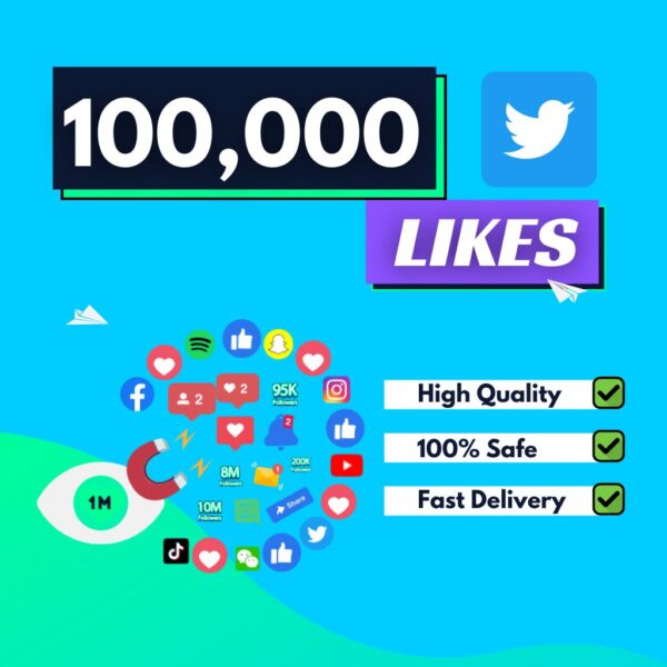 100000 Twitter Likes