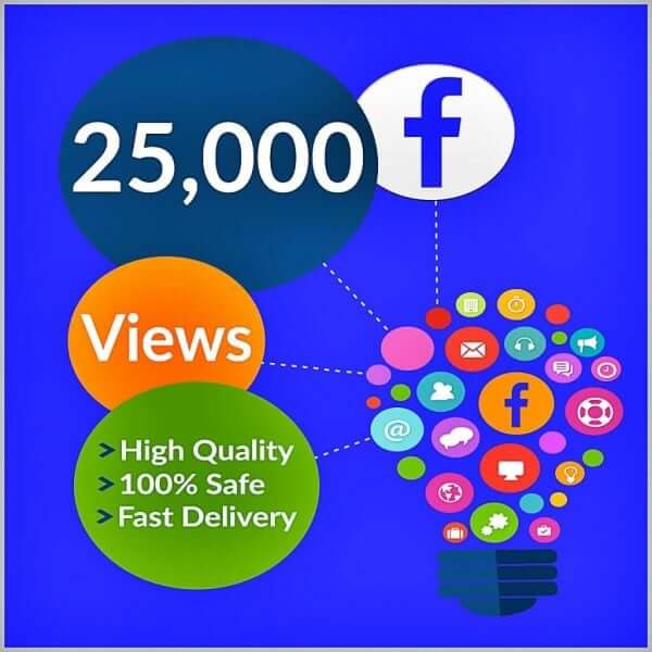 Buy 25000 facebook views