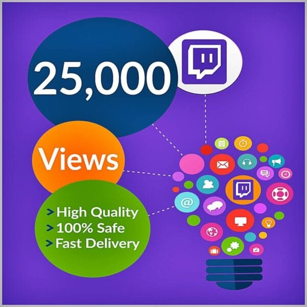 Buy 25000 twitch views