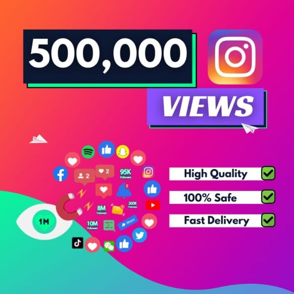 Buy 500000 instagram views