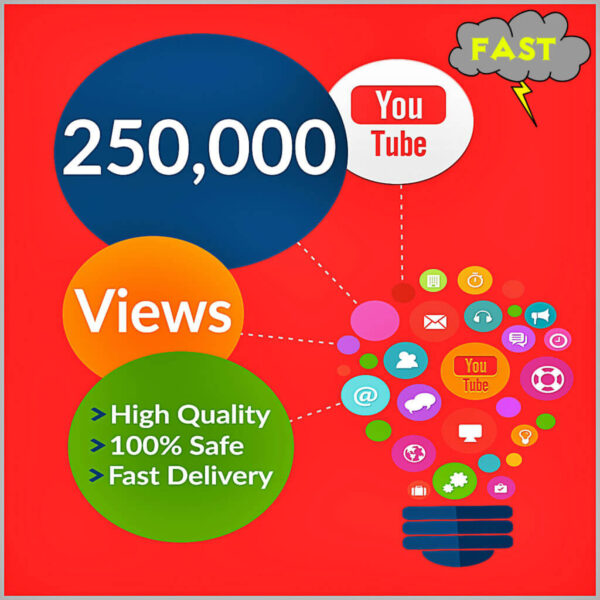 250000 Fast YouTube Views