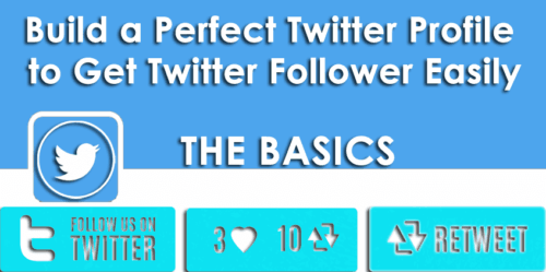 Basic Twitter Profile Build a Perfect Twitter Profile to Get Twitter Follower Easily