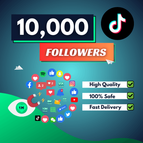 10000 TikTok Followers