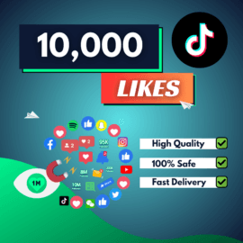 10000 TikTok likes