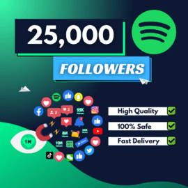 25000 Spotify Followers