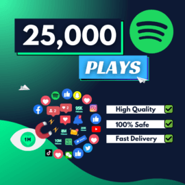 25000 Spotify Plays