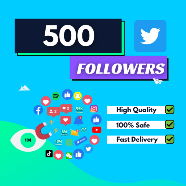 500 Twitter Followers