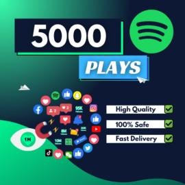 5000 Spotify Plays
