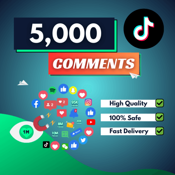 5000 TikTok Comments