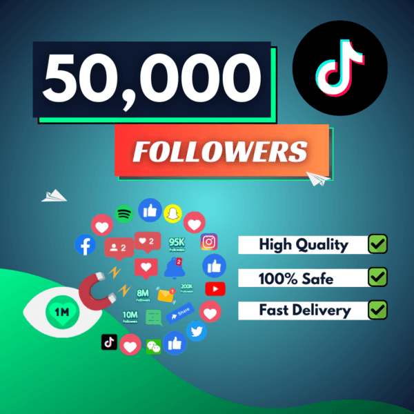 50000 TikTok Followers