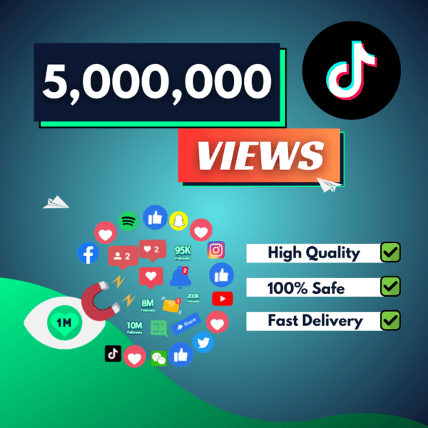 5000000 TikTok Views