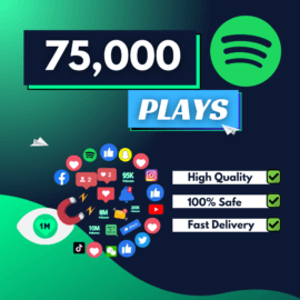 75000 Spotify Plays