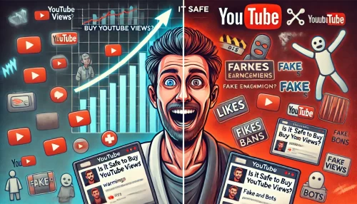 Is It Safe to Buy YouTube Views a man holding a phone