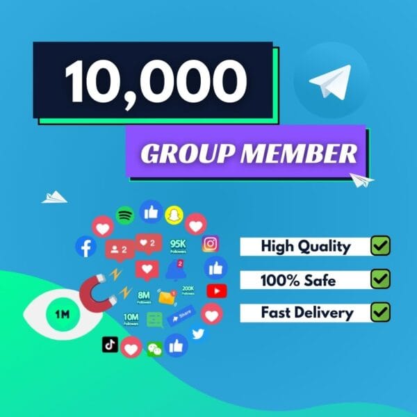 Buy 10000 Telegram Group Members