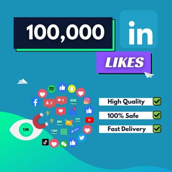 100000 Linkedin Likes