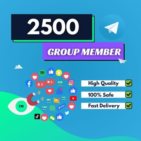 Buy 2500 Telegram Group Members