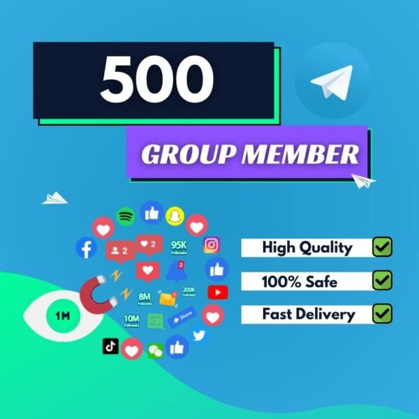 500 Telegram Group Members