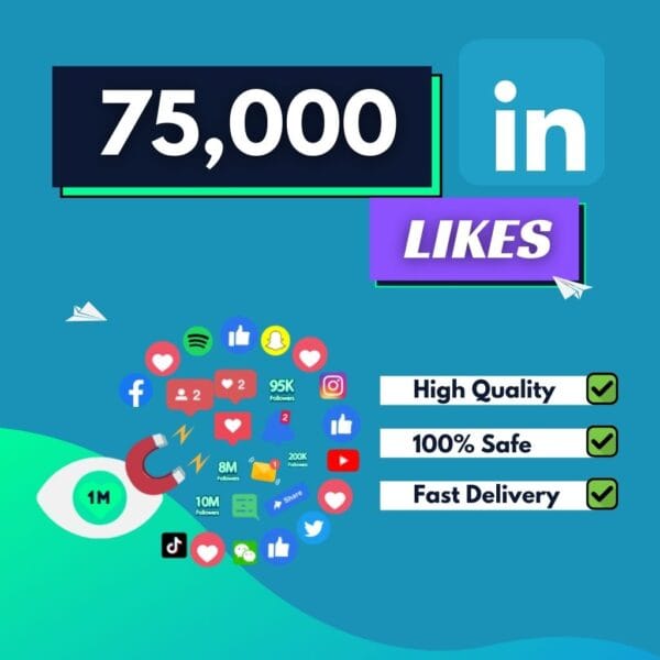 75000 Linkedin Likes