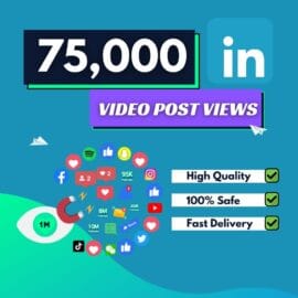 75000 Linkedin Video Post Views