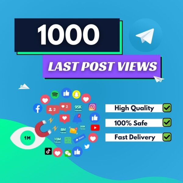 Buy 1000 Telegram Last Post Views