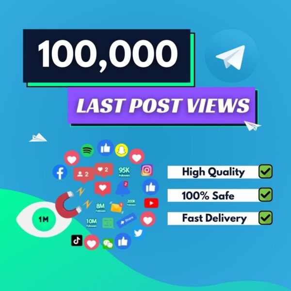 Buy 100000 Telegram Last Post Views