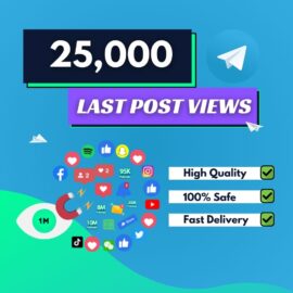 Buy 25000 Telegram Last Post Views