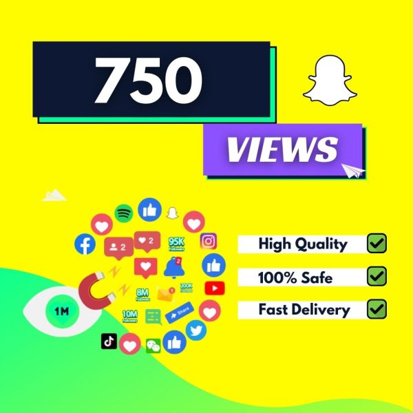 750 Snapchat Views
