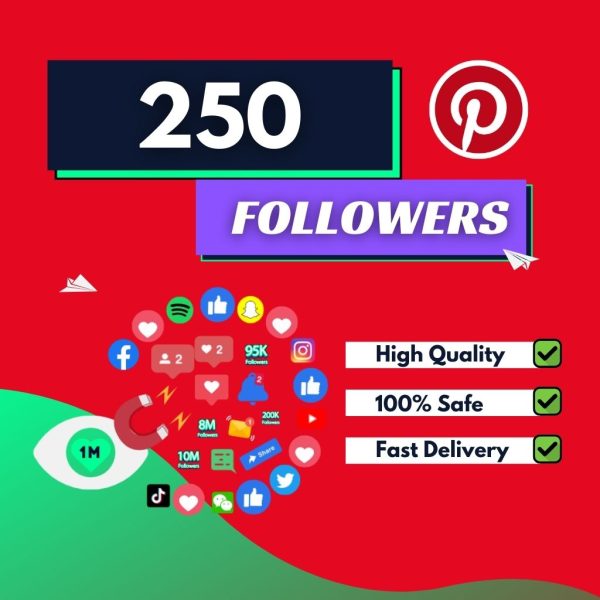 Buy 250 Pinterest Followers