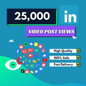 Buy 25000 Linkedin Video Post Views