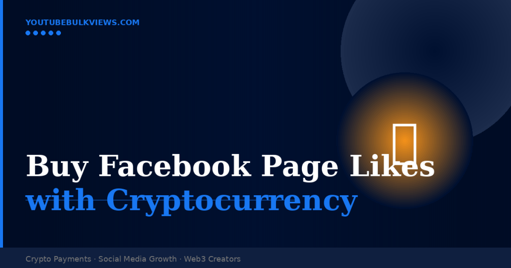 Buy Facebook Page Likes with Crypto — Guide for Crypto Businesses and Artists
